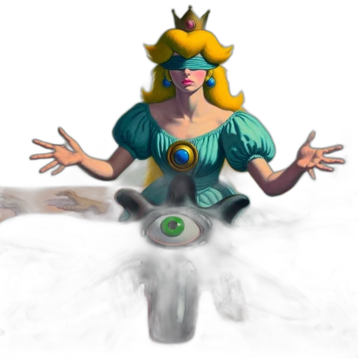 crown, dress, creature, mask transparent PNG cut-out