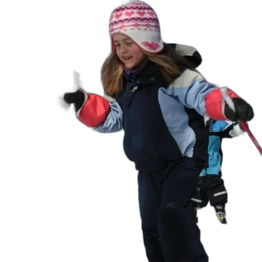staff, jacket, young, girl transparent PNG cut-out