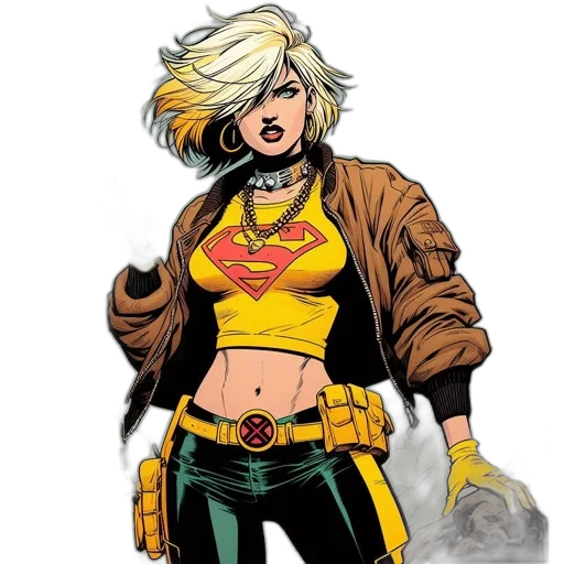 jacket, comic book art, concept art, cartoon transparent PNG cut-out