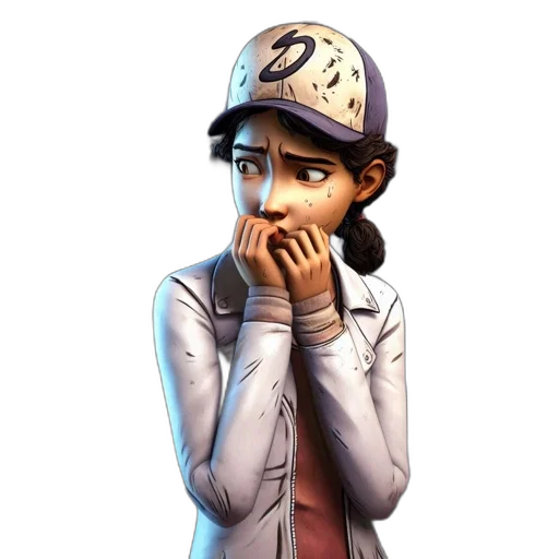 hat, staff, face, jacket transparent PNG cut-out