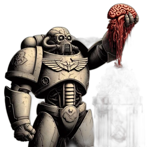 robot, staff, concept art, comic book art transparent PNG cut-out