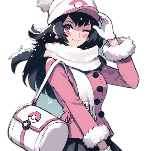 hat, jacket, staff, weapon transparent PNG cut-out