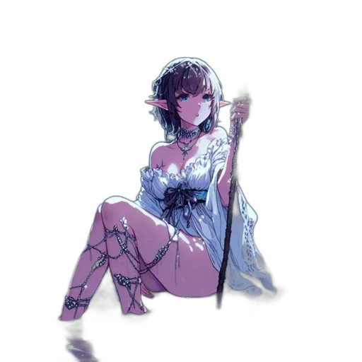 dress, sword, weapon, staff transparent PNG cut-out