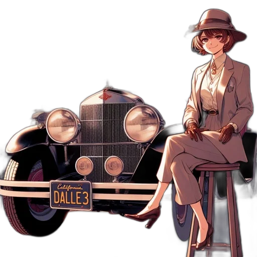 car, hat, robot, jacket transparent PNG cut-out
