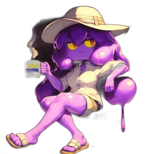 creature, hat, staff, weapon transparent PNG cut-out