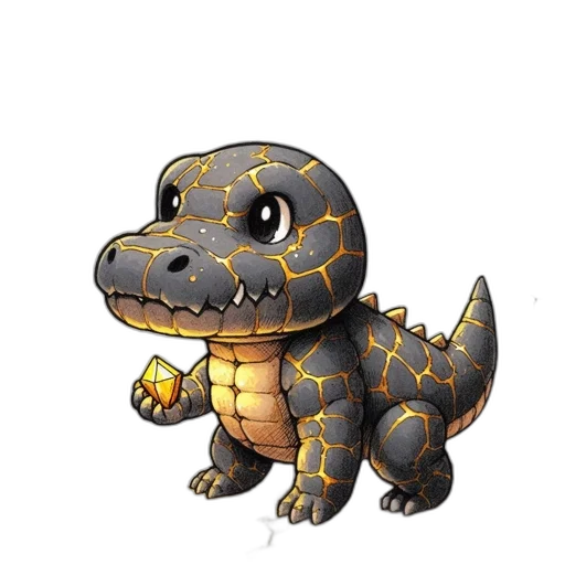 dragon, animal, creature, staff transparent PNG cut-out