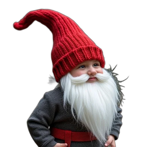 hat, creature, staff, 3d render transparent PNG cut-out