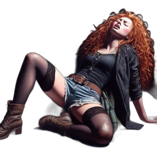 hair, jacket, photorealistic, concept art transparent PNG cut-out