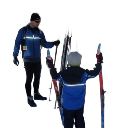 staff, man, child, blue transparent PNG cut-out