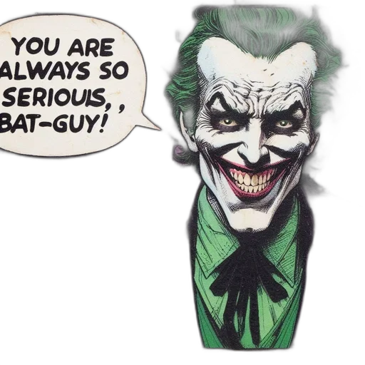 comic book art, concept art, iconic, villain transparent PNG cut-out