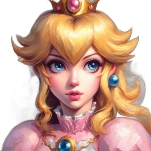 crown, face, dress, fantasy art transparent PNG cut-out