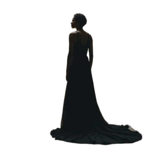 dress, crown, jewelry, staff transparent PNG cut-out