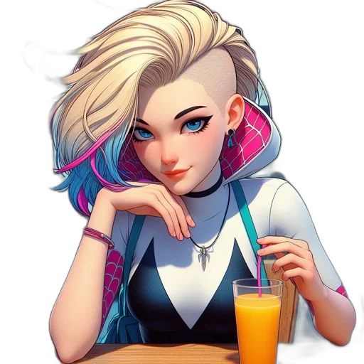 face, staff, robot, jacket transparent PNG cut-out
