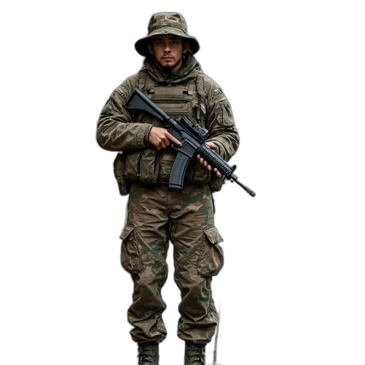 staff, weapon, jacket, face transparent PNG cut-out