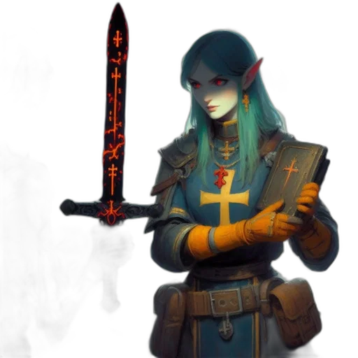 staff, sword, weapon, concept art transparent PNG cut-out