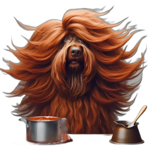 hair, animal, staff, concept art transparent PNG cut-out