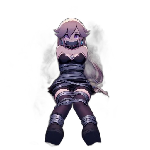 dress, staff, robot, creature transparent PNG cut-out