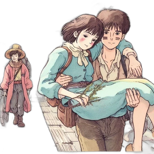 umbrella, watercolor, concept art, anime transparent PNG cut-out
