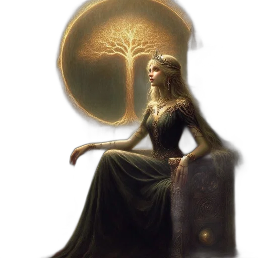 crown, dress, jewelry, tree transparent PNG cut-out