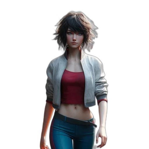 jacket, concept art, photorealistic, fantasy art transparent PNG cut-out
