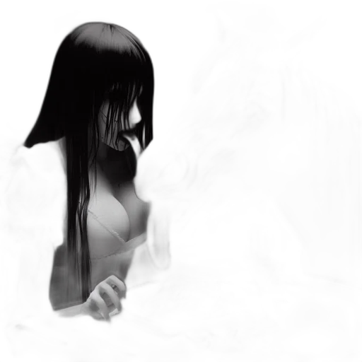 mask, hair, face, creature transparent PNG cut-out