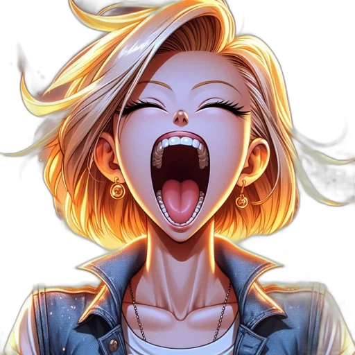 face, jacket, anime, comic book art transparent PNG cut-out