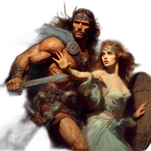 sword, fantasy art, concept art, comic book art transparent PNG cut-out