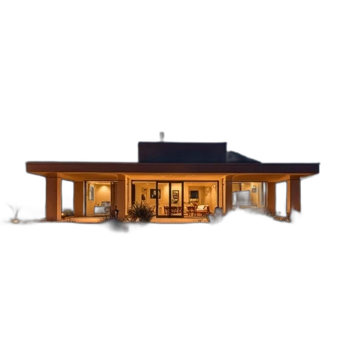 furniture, building, 3d render, concept art transparent PNG cut-out