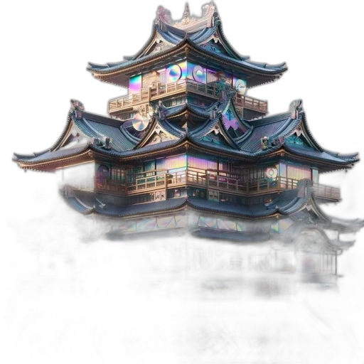 building, crown, dragon, staff transparent PNG cut-out