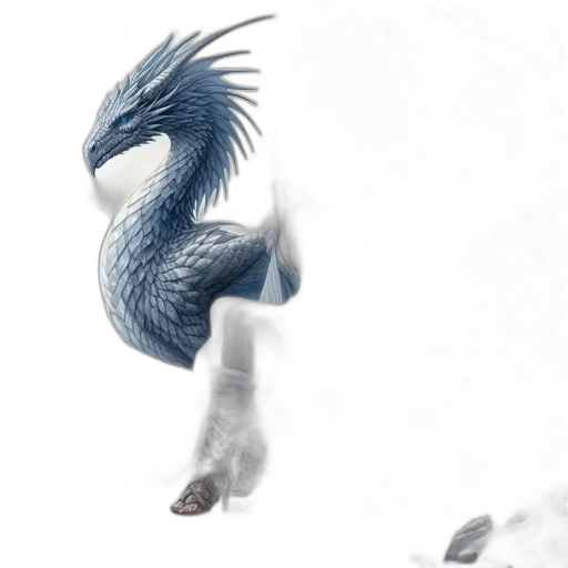 dragon, animal, creature, staff transparent PNG cut-out