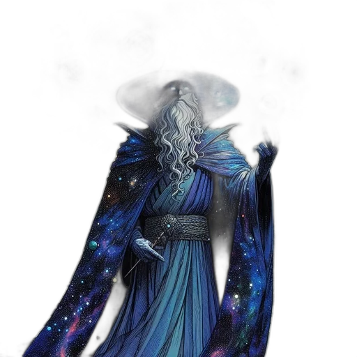 staff, dragon, creature, dress transparent PNG cut-out