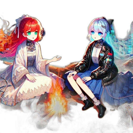 mask, dress, staff, fantasy art transparent PNG cut-out