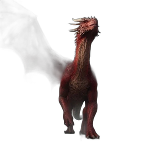 dragon, creature, animal, staff transparent PNG cut-out