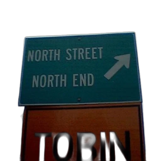 3d render, city street, green, sign transparent PNG cut-out
