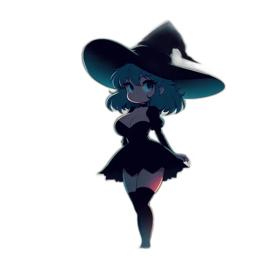 hat, staff, dress, creature transparent PNG cut-out