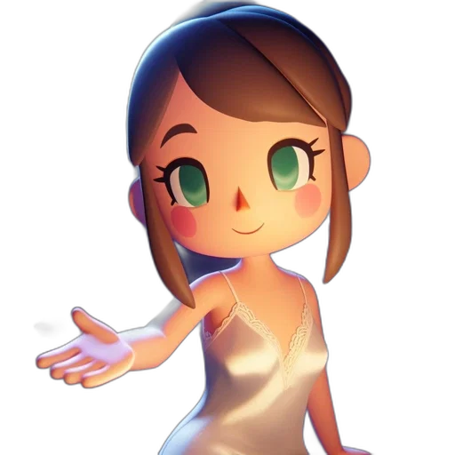 dress, robot, face, staff transparent PNG cut-out
