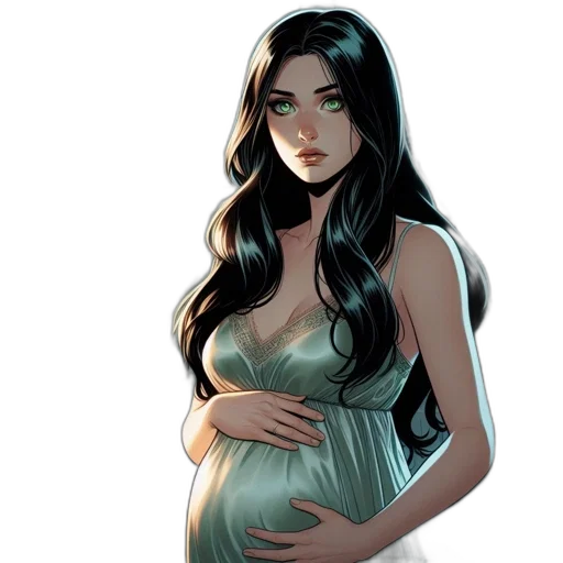dress, comic book art, concept art, fantasy art transparent PNG cut-out