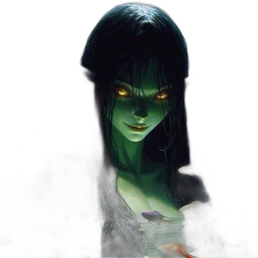 face, mask, creature, staff transparent PNG cut-out