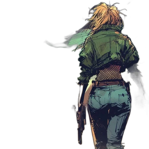 jacket, weapon, sword, concept art transparent PNG cut-out