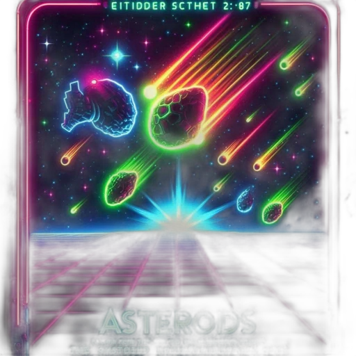 concept art, vaporwave, outer space, neon lights transparent PNG cut-out