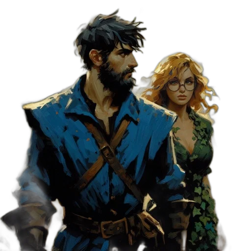 concept art, comic book art, fantasy art, pixel art transparent PNG cut-out