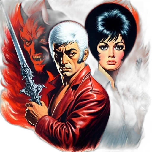 comic book art, concept art, fantasy art, fire transparent PNG cut-out
