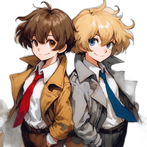 jacket, staff, crown, anime transparent PNG cut-out