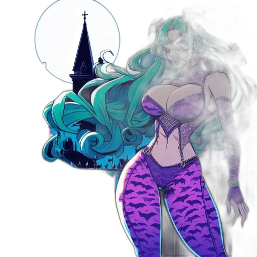 dress, creature, concept art, comic book art transparent PNG cut-out