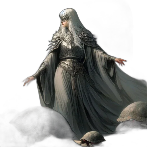 dragon, dress, staff, creature transparent PNG cut-out