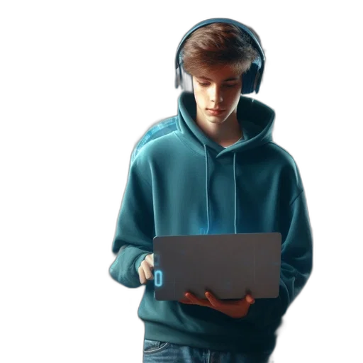 jacket, face, weapon, robot transparent PNG cut-out