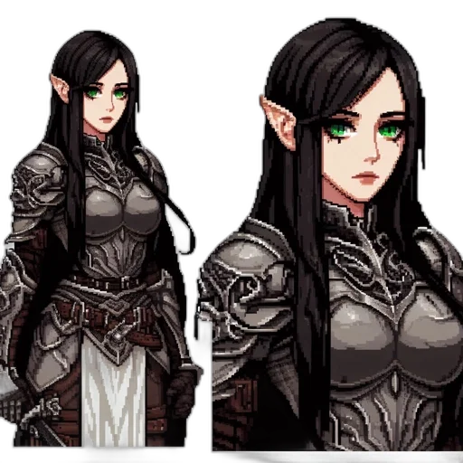 fantasy art, concept art, pixel art, 3d render transparent PNG cut-out