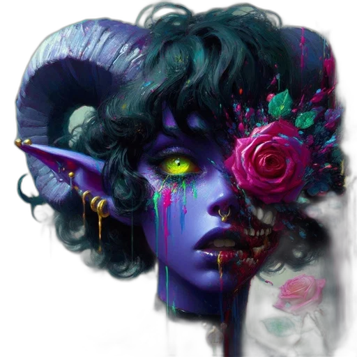 mask, face, creature, fantasy art transparent PNG cut-out