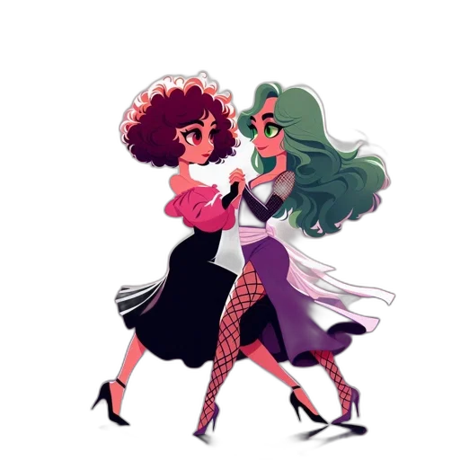 dress, concept art, cartoon, comic book art transparent PNG cut-out