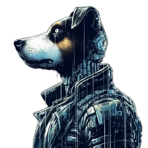 robot, animal, creature, jacket transparent PNG cut-out